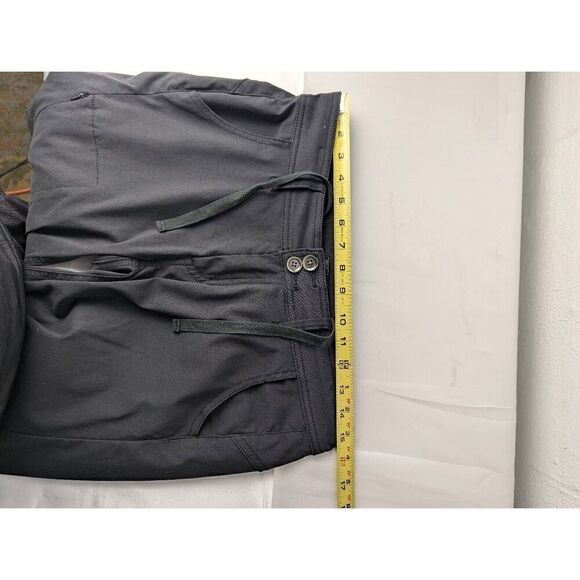 PrAna Meme Womens Pants Gray Cargo Adjustable Hiking Wicking Stretch sz 10 Conve - Picture 7 of 11